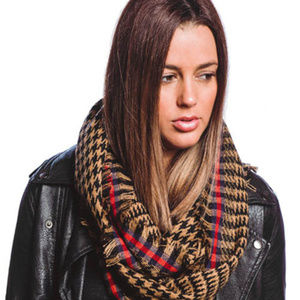Houndstooth Infinity Scarf